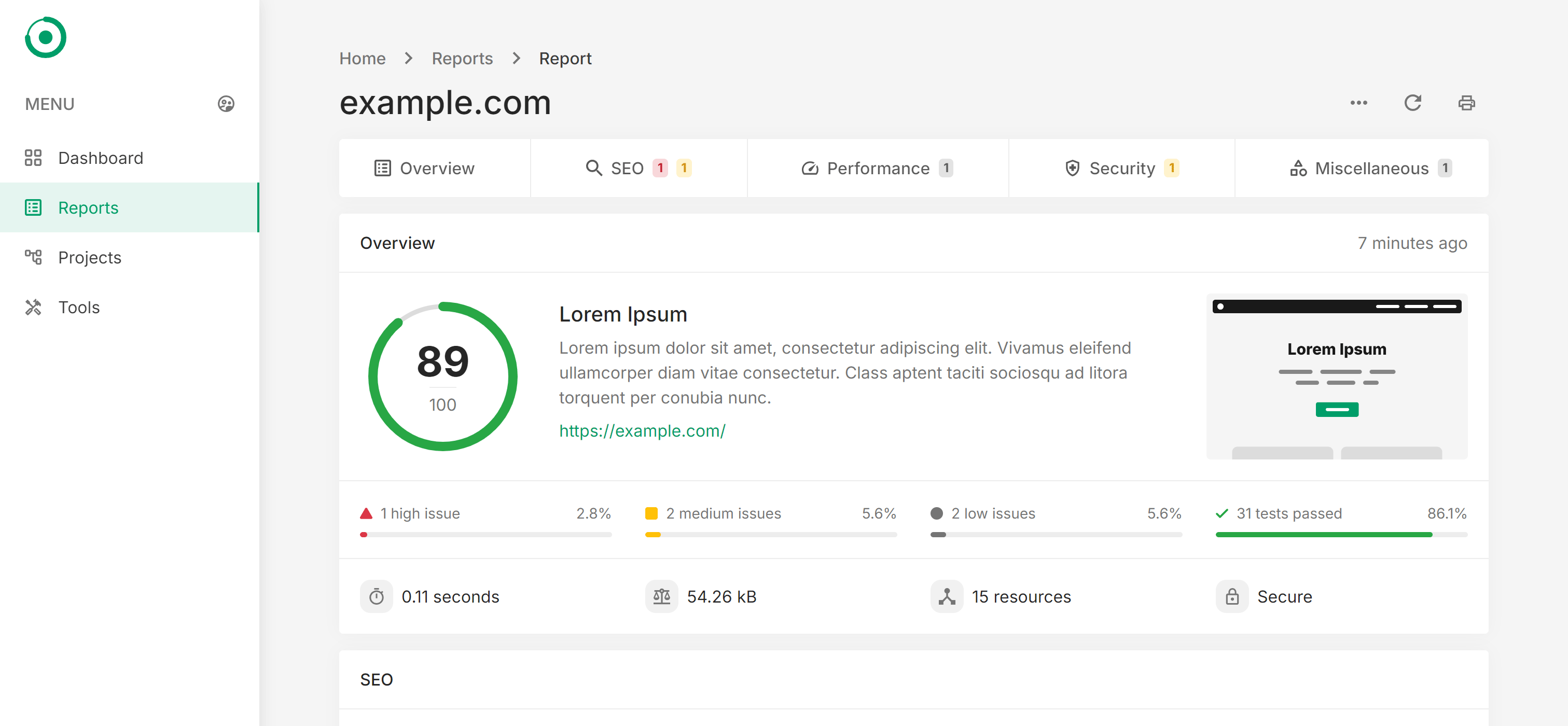 SeedHub Media SEO Reports